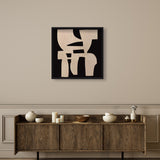 Monochrome Puzzle - Sculptural 3D Wall Decor