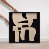 Monochrome Puzzle - Sculptural 3D Wall Decor