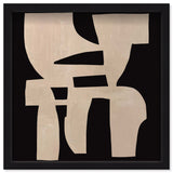 Monochrome Puzzle - Sculptural 3D Wall Decor