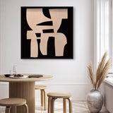 Monochrome Puzzle - Sculptural 3D Wall Decor