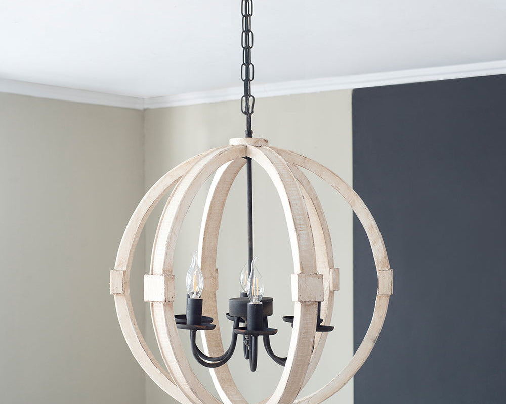 Chandelier, Hanging Light Fixture With Adjustable Chain For Kitchen, Bulb Not Included