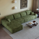 135" Cloud Sectional Couch with L-Shape Chaise - Plush Corduroy