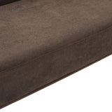 81 In. Curved Velvet Sofa With Wooden Base