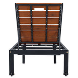 Outdoor Chaise With Adjustable Backrest