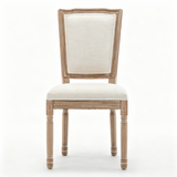 Farmhouse Solid Wood Frame Dining Chairs with Cushioned