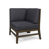 Perla 6-Piece Dark Grey Outdoor Sofa Set