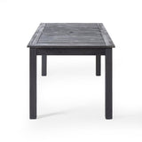 7-Piece Outdoor Dining Set with Extendable Acacia Wood Table