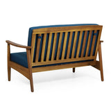 Willowbrook Teak Brown 4-Piece Wood Outdoor Patio Conversation Seating Set