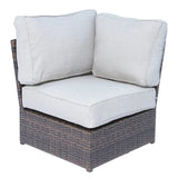Comfortable Modern Patio Rattan Sectional Set With Cushions