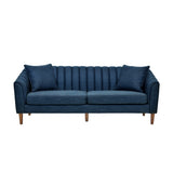 Contemporary 3 Seater Sofa With Plush Accents