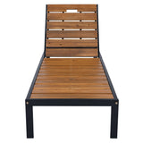 Outdoor Chaise With Adjustable Backrest