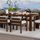 TREXM 7-Piece Patio Dining Table Set for 6