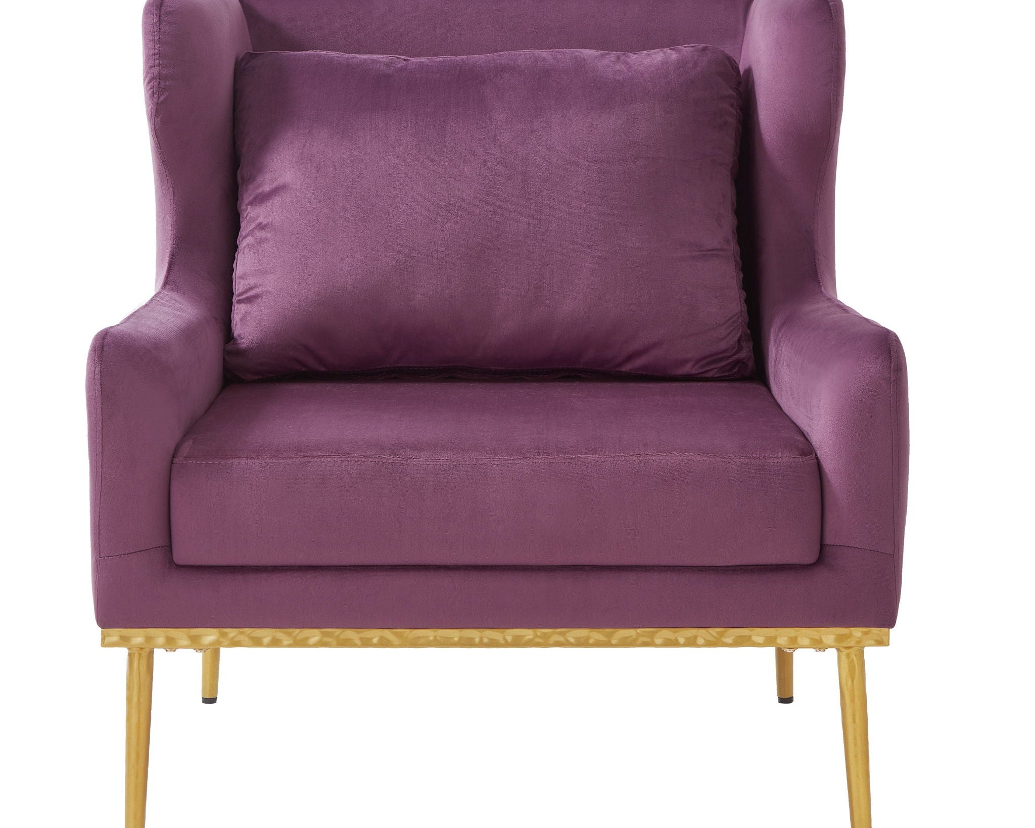 Elegant Curved Armrest Accent Armchair