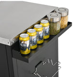 K&K 72.4' Large Grill Table for Big Green Egg