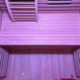 Blisspod | Milano | Full Spectrum Sauna Canadian Hemlock Ultra Low EMF | 6 Far Infrared & Red Glass Heater & Chromotherapy | 2 Person