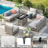 K&K 7-Piece Wicker Patio Furniture Set