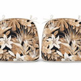 Outdoor Patio Chair Cushions, Water-Repellent U-Shape Thick Foam Seat Cushions (Set of 4)