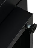 30inch Square  Steel Fire Pit Table, in Black,40000BTU
