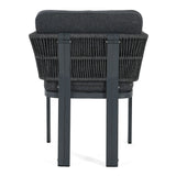 7 Piece Outdoor Dining Set With Table And 6 Chairs - Black / Teak / Gray