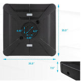 Round Cantilever Patio Umbrella With 360 Rotation & Infinite Tilt Adjustment