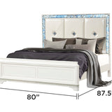 Laguna Modern Style 4 Pc King Upholstered Bedroom Set