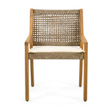 Outdoor Dining Chair - Acacia Wood & Wicker
