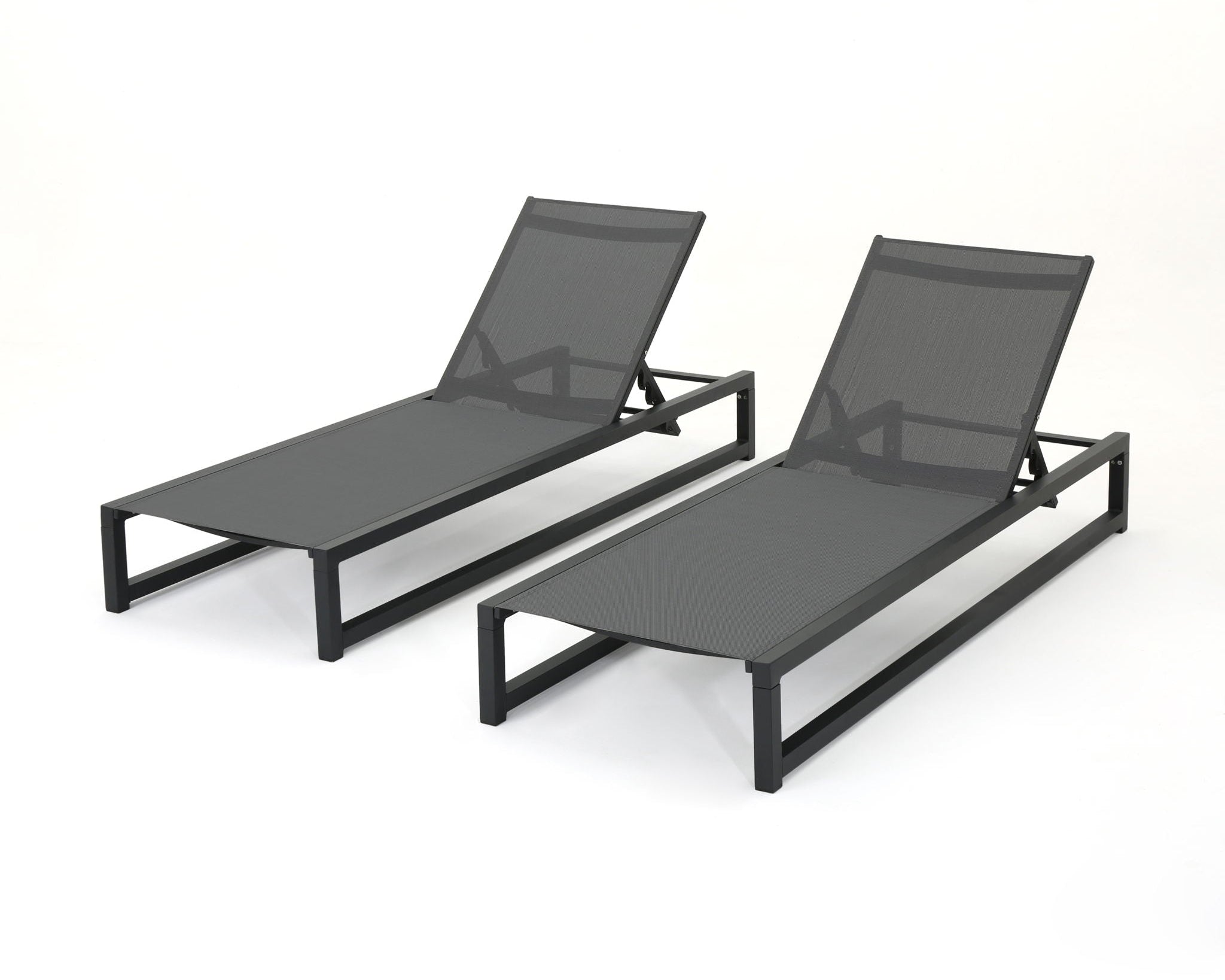 Chaise Lounge With 5 Reclining Positions, Outdoor Patio Lounge Chairs