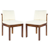 Acacia Wood Outdoor Dining Chair (Set of 2)