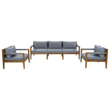 3 Piece Outdoor Sectional Sofa Set