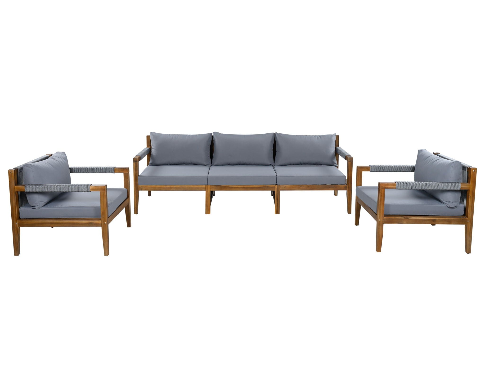 3 Piece Outdoor Sectional Sofa Set
