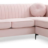 Delray - Micro Suede Sofa Chaise