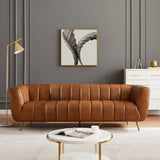 Ava - Sofa - Gold / Tan
