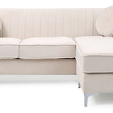 Delray - Micro Suede Sofa Chaise
