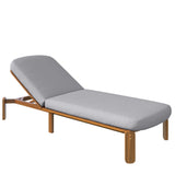 Outdoor Chaise Lounge With Adjustable Backrest