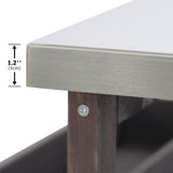 K&K Outdoor Kitchen Island, Rolling Bar Cart & Storage Cabinet