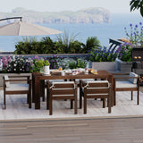 TREXM 7-Piece Patio Dining Table Set for 6