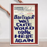 Bartender Check | Limited Edition