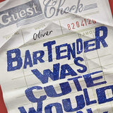 Bartender Check | Limited Edition