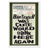 Bartender II Check Please | Limited Edition