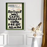 Bartender II Check Please | Limited Edition