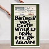 Bartender II Check Please | Limited Edition