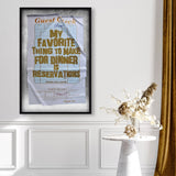 Reservations II Check | Limited Edition