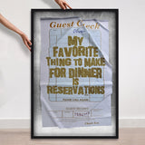 Reservations II Check | Limited Edition