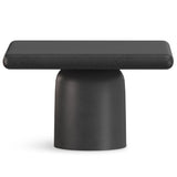 Zachary - 2 Piece Set Cast Aluminum Coffee Table - Black