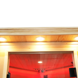 Blisspod I Vienna RED I All-In-One - Full Spectrum + Red Light Therapy I Indoor Corner Premium Sauna I 4-5 Person