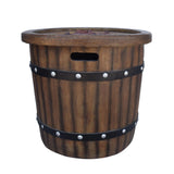 Round 25' Magnesium Oxide Fire Pit - 40,000 BTU