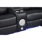 Power Reclining Sectional Sofa with Bluetooth Speakers – Black, Dark Gray, Beige