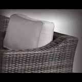 Outdoor Swivel Patio Chair With Cushions (Set of 2) - Brown