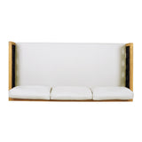 Three-Seater Outdoor Daybed - Acacia Wood Teak Finish Frame