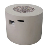 Round Iron Fire Pit With 40,000 Btu